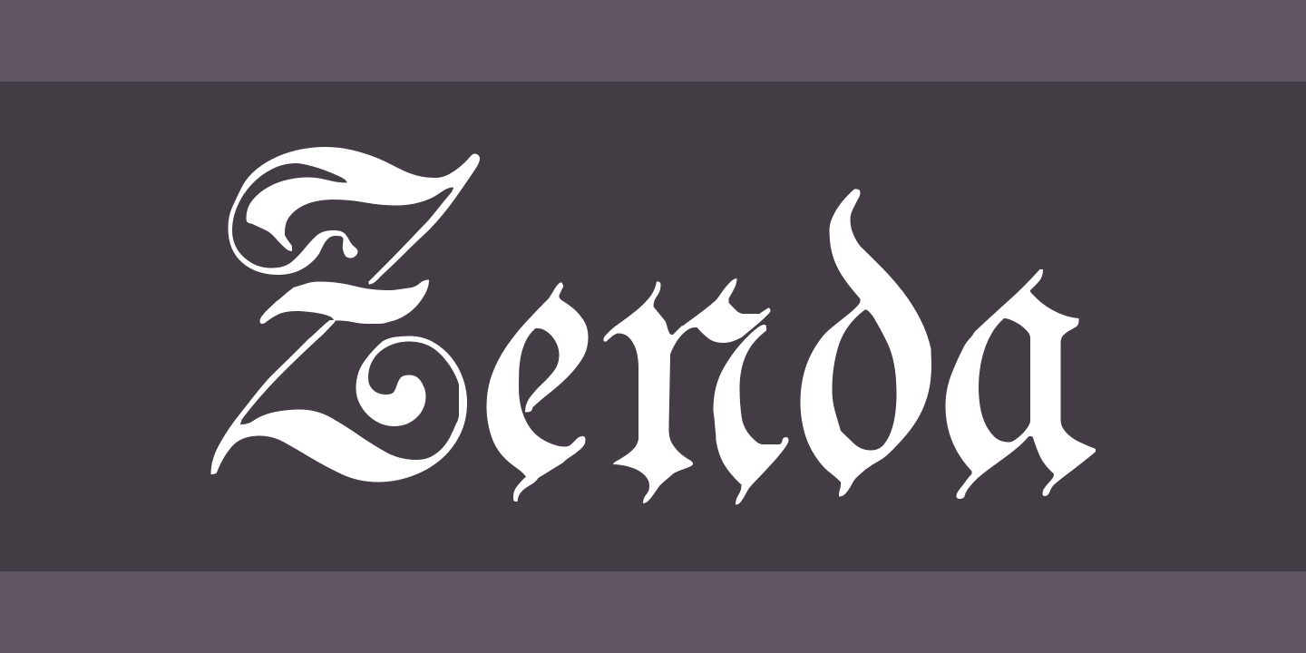 Zenda Regular Font preview